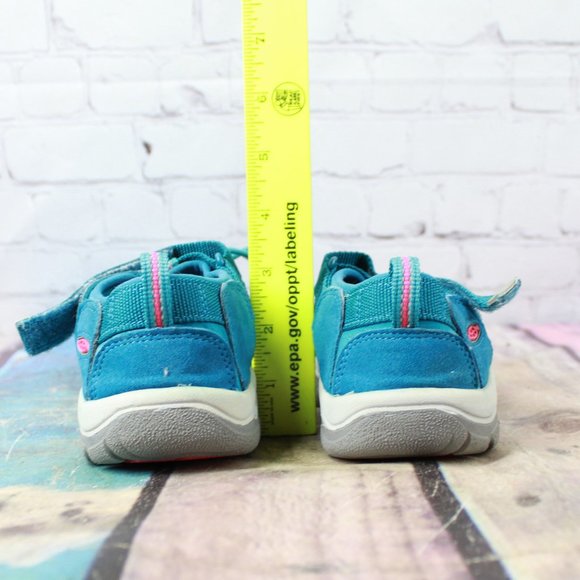 Keen Kids Newport H2 Deep Lagoon Blue Pink Waterproof Sport Outdoor Sandals US 1 - Picture 8 of 9